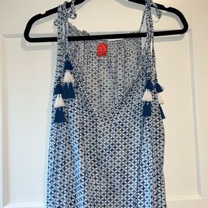 Red Carter | blue and white Santorini dress